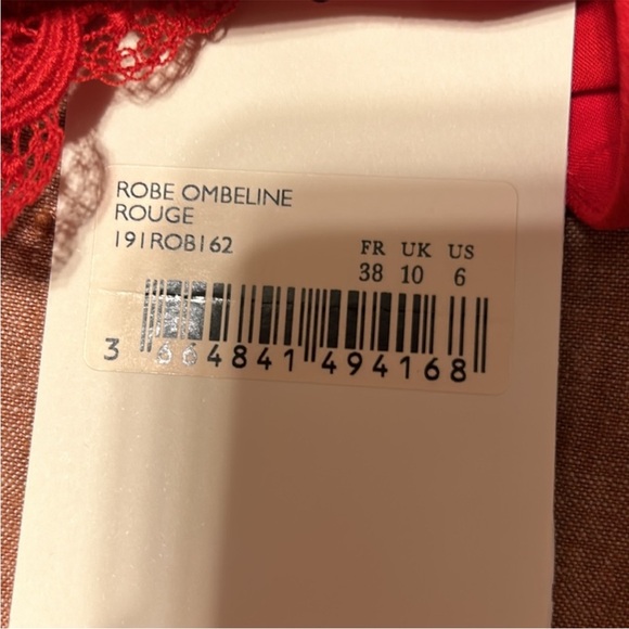 Sezane Red Backless Dress - Picture 10 of 11